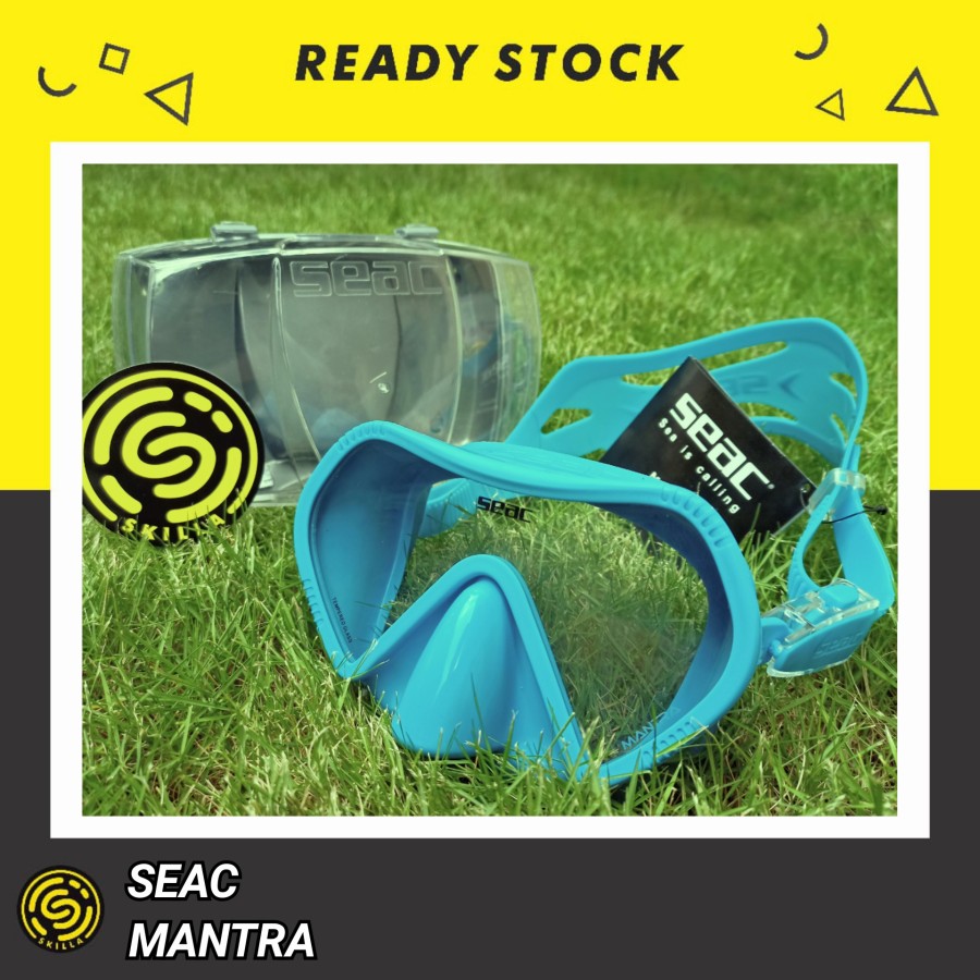SEAC Mantra Blue Frameless Single Lens Dive Mask