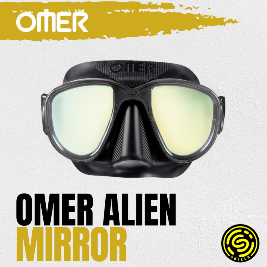 Omer Alien Mirror Lenses Freedive Low Volume Mask