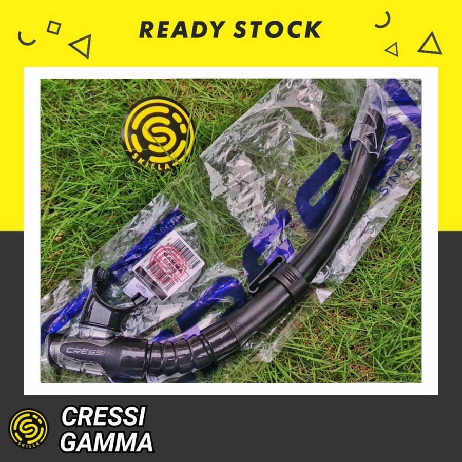 Cressi Gamma Black Diving Snorkel