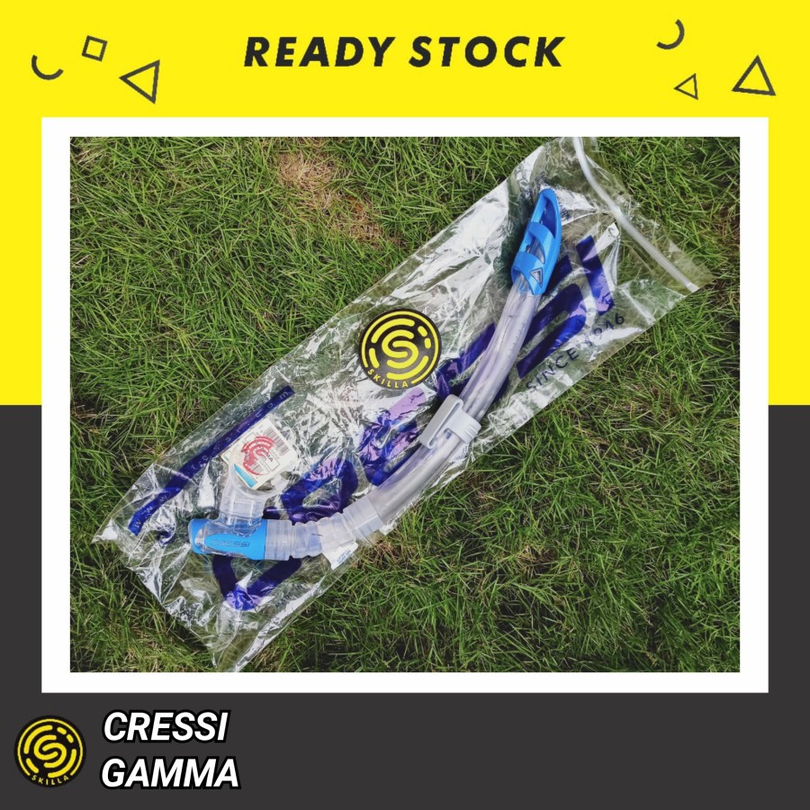 Cressi Gamma Blue Diving Snorkel