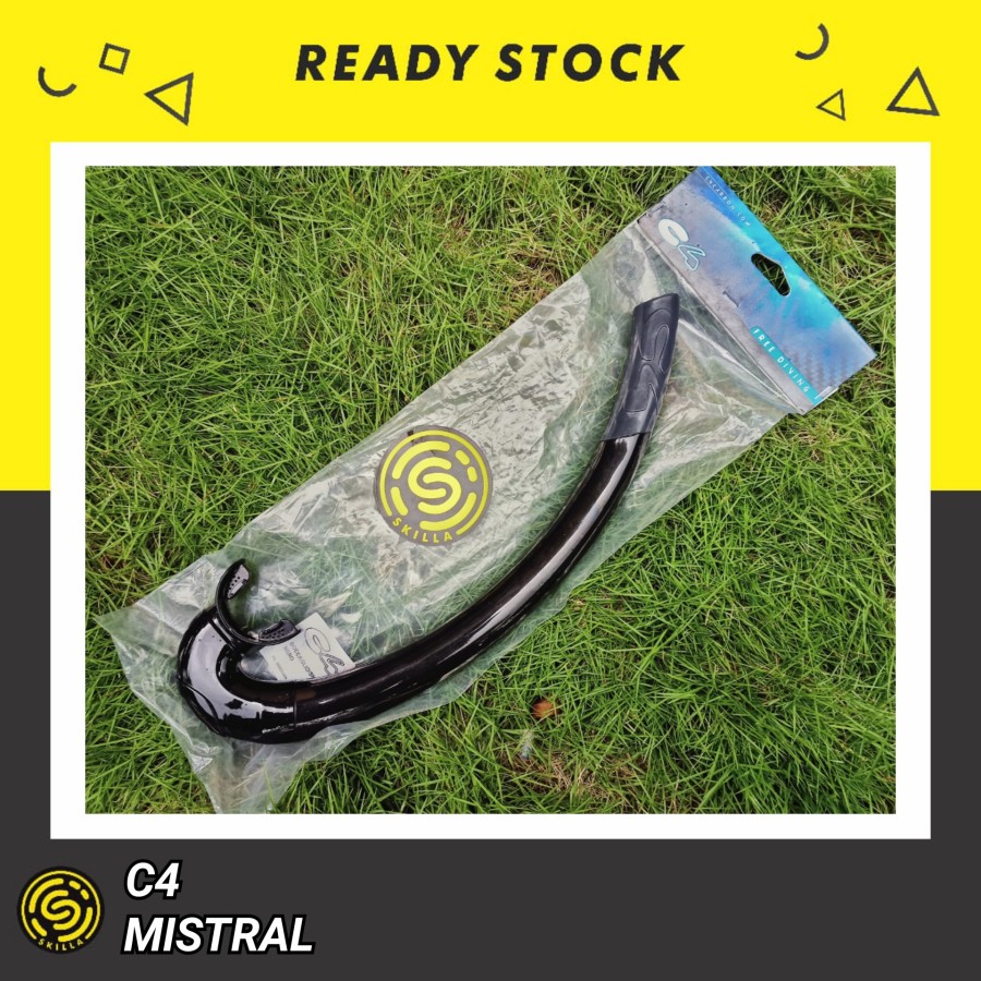 C4 Mistral Black Freediving Snorkel