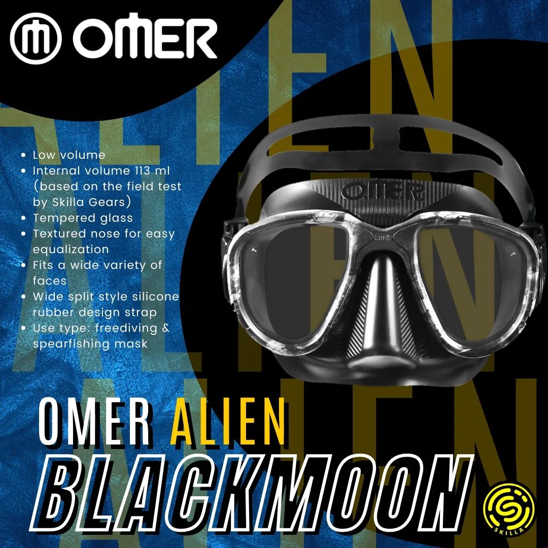 Omer Alien Blackmoon Freedive Low Volume Mask
