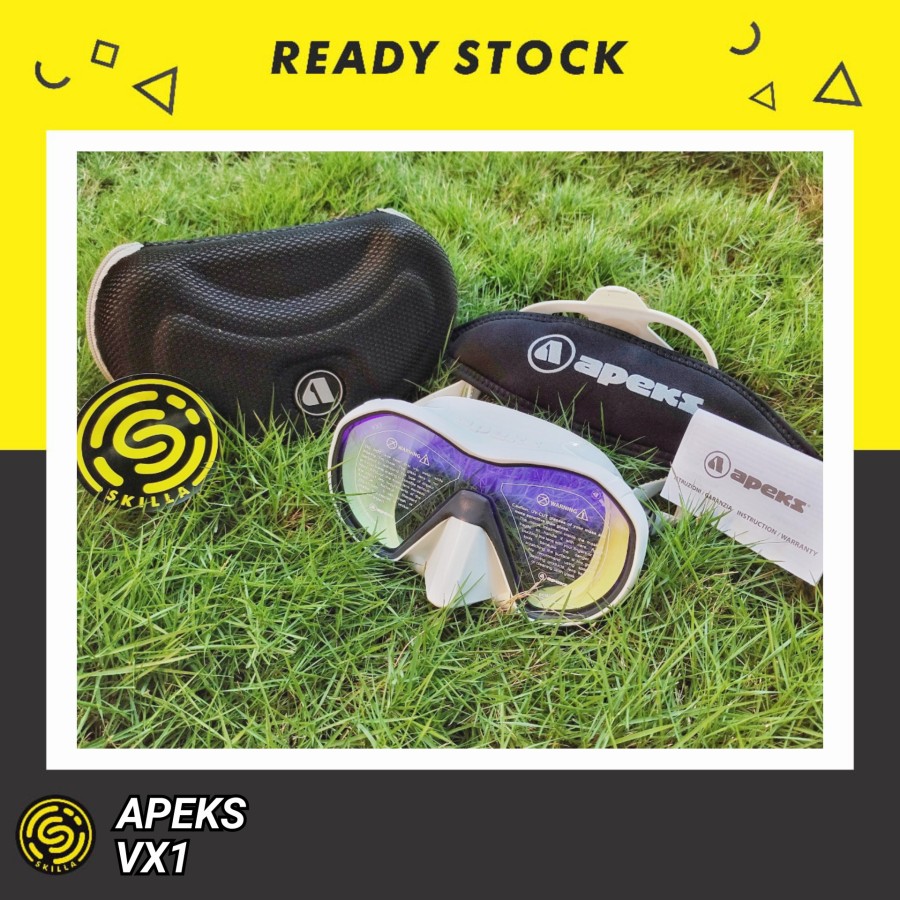 Apeks VX1 White UV Lens Dive Mask