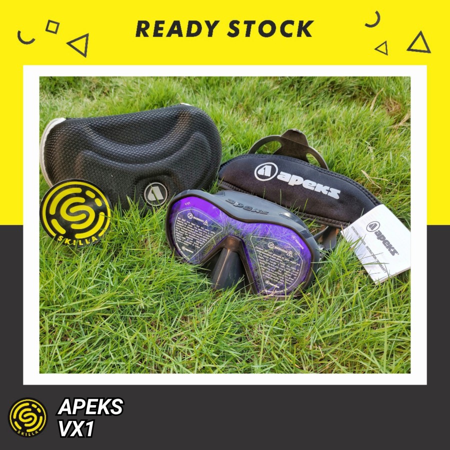 Apeks VX1 Grey UV Lens Dive Mask
