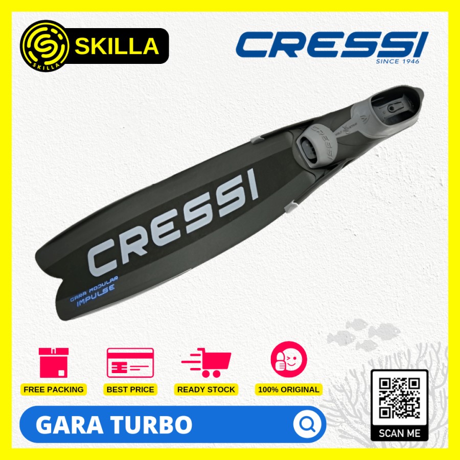Cressi Gara Modular Turbo Impulse Freediving Long Fins