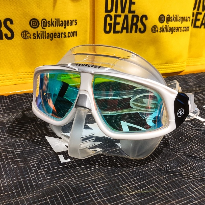Aqualung Sphera X Transparent Silver Mirror UV Lens
