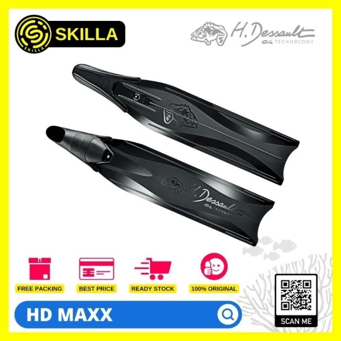H. Fessault HD Maxx Freediving Long Fins